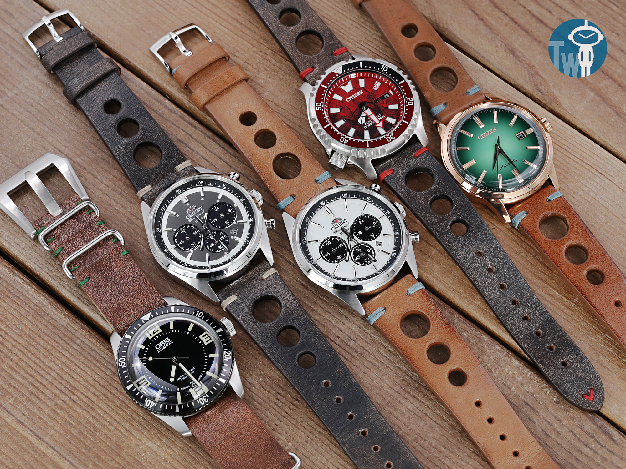 全新 意大利手工製作 托斯卡納皮革NATO錶帶 和 快拆馬皮革錶帶！