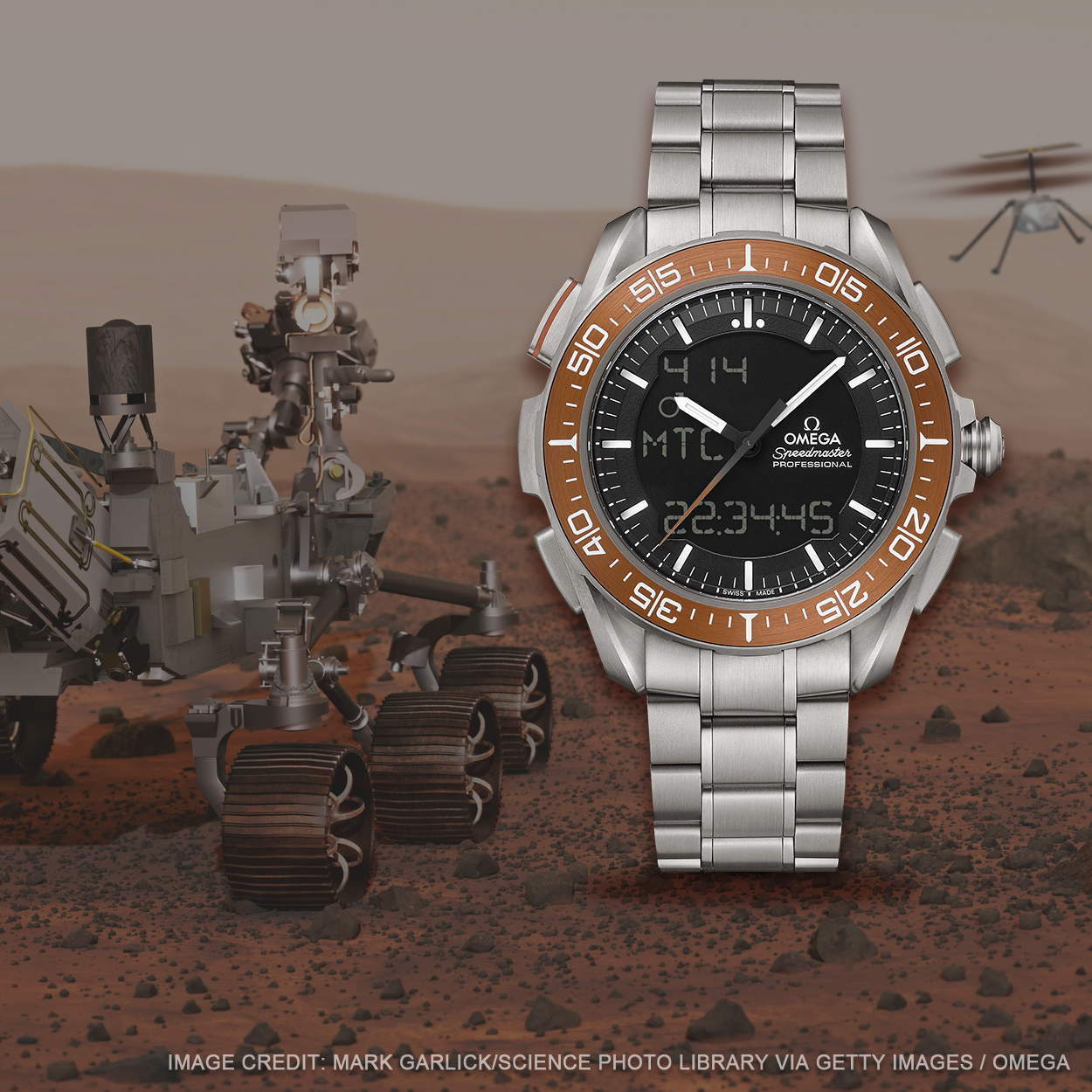 OMEGA歐米茄最新與歐洲太空總署（ESA）合作 - 超霸 X-33 Marstimer 火星腕錶